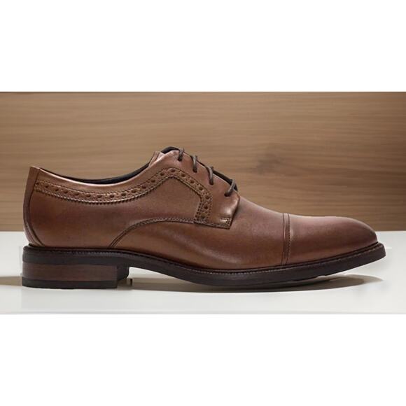 Cole Haan Grand OS Buckland Cap Toe Oxford Shoes British Tan Mens 9 Fast Ship - Picture 5 of 11